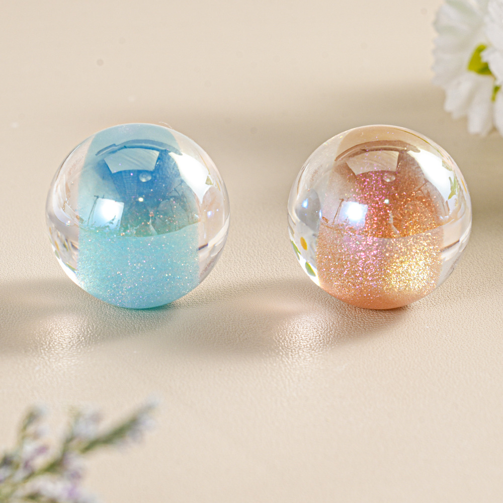 25MM Dadi Thunder Cuentas colgantes de un solo orificio Colgante de bricolaje Cadena de teléfono móvil Accesorios de joyería Caramelo Cuentas parpadeantes Lote disperso