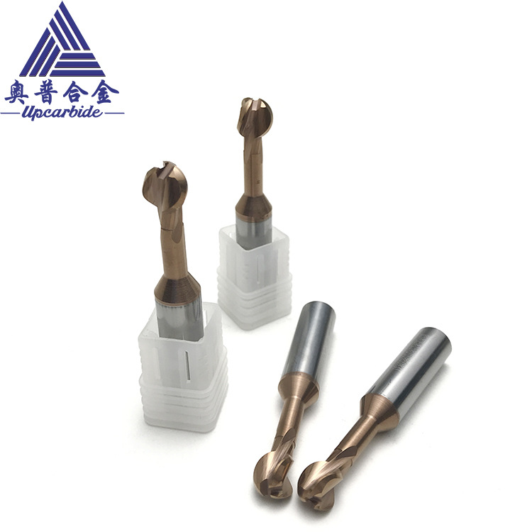 整体钨钢拱形刀棒棒糖涂层钢用圆弧球刀钢用硬质合金成型球头铣刀