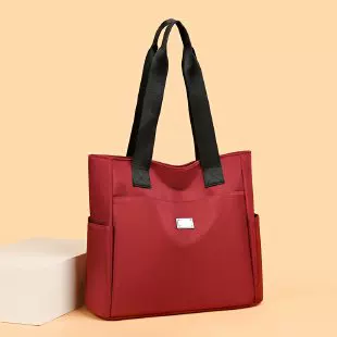 Women's Single Shoulder Bag Simple All-match Large Capacity General Bag Multi-pocket Fashionable Mummy Bag Oxford Cloth Tote Bag Hand Bag