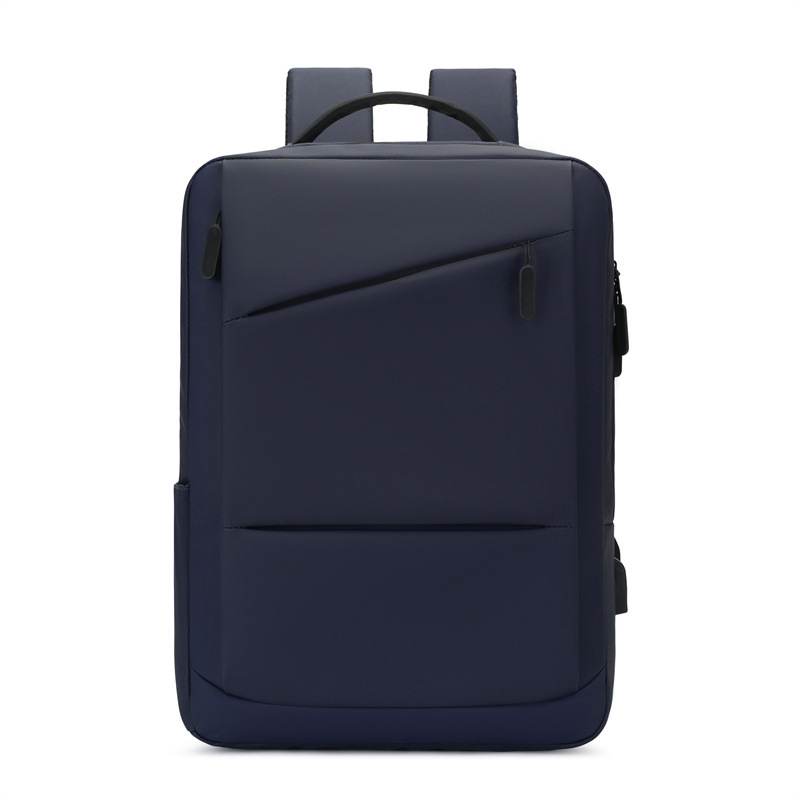 Mochila expandible 2025 simple y ligera a prueba de rociamientos barra de tracción bolsa de computadora de negocios mochila de negocios de gran capacidad