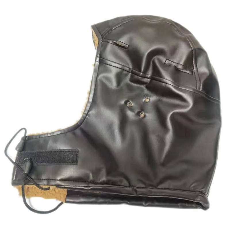 添盾 TD-HT0101 皮质防寒冬帽（珊瑚绒内衬，PU外层）