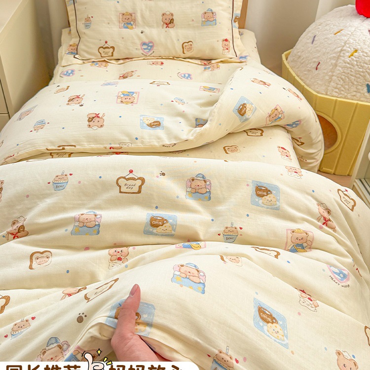 Cartoon Kidsren's Kindergarten Quilt Pure Cotton Three-Piece Set Pure Cotton Bedding Six-Piece Set Baby Nap Bedding Set