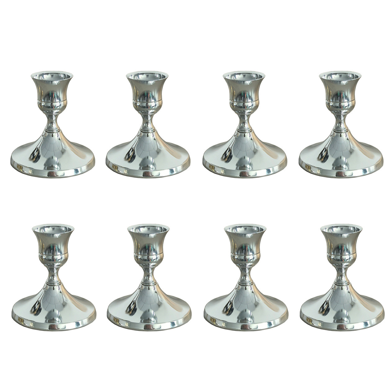 Adornos de candelabros pequeños simples de estilo europeo Navidad San Valentín luz de velas Cena Sentido de ambiente Candelabros Decoración de bodas