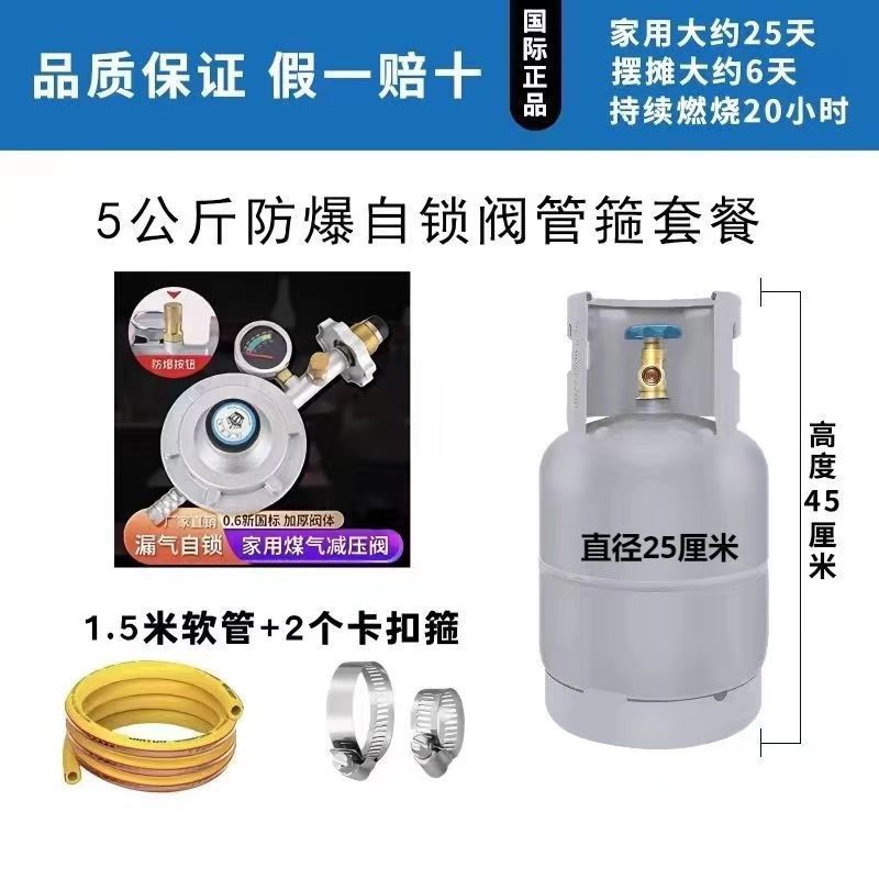 Tanque de gas, tanque de gas licuado, cilindro, tanque de gas natural, tanque pequeño, tanque vacío, picnic al aire libre en casa /// Ver descripción