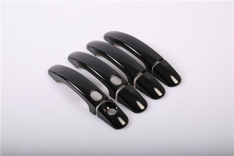 Suitable for Fox Maverick door bowl handle modification car exterior door handle decoration protection stick bright strip paint black