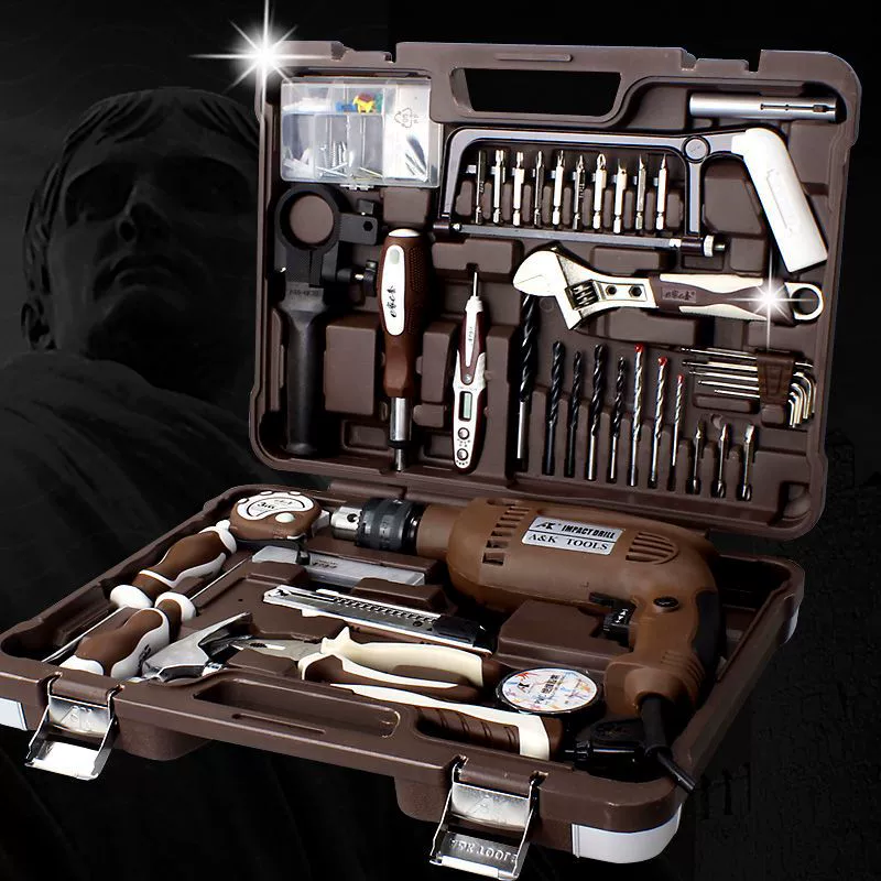 Tools set, professional universal electric drill, full set