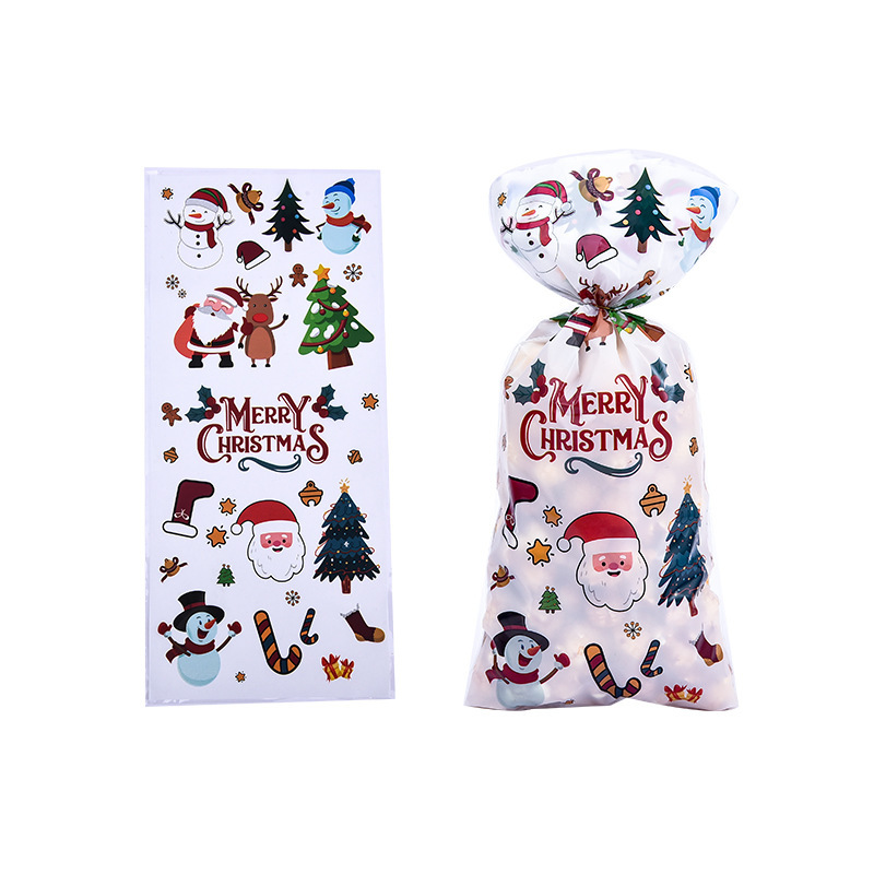 クリスマスキャンディー袋クリスマスプレゼント間食包装袋opp透明氷雪祭りパーティーセロハン袋|undefined