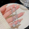 Silver needle, advanced small design earrings, silver 925 sample, internet celebrity, high-quality style, Korean style
