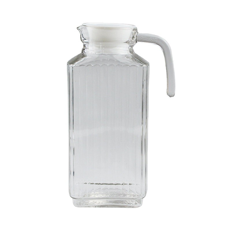 Jarra de agua fría de vidrio al por mayor con gran capacidad, diseño de diamantes, suministro directo del fabricante para uso doméstico. image 6