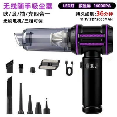 Tozsoranlar Car Wireless Super Powerful Suction - 1201-black-purple