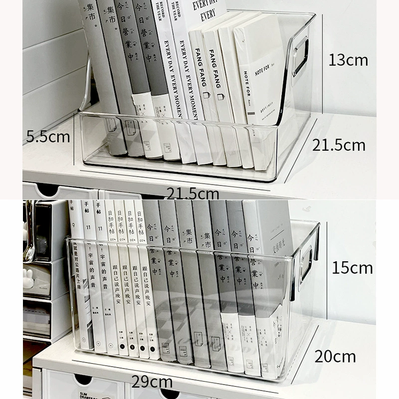 Desk organizer tray, multi-compartment desktop storage box, small–medium–large sets