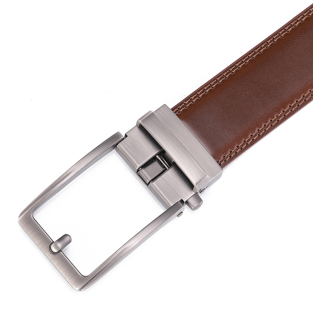 In Stock Cowhide Wholesale Fashion Men's Casual Genuine Leather Waist Belt Cross-Border 2025 New Model_voghion.com