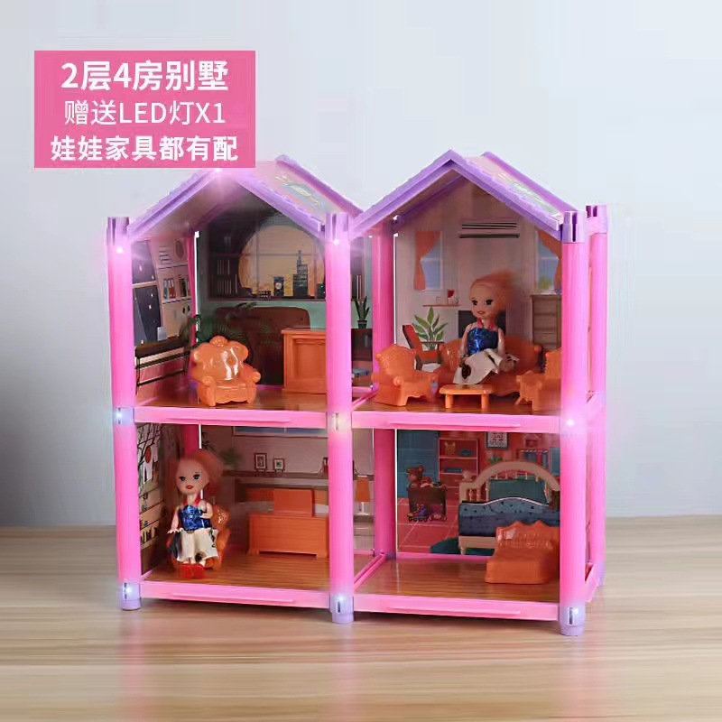 2 pisos y 4 habitaciones