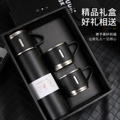 New 304 stainless steel insulated water cup business office straight cup handle cup lid gift water cup customization