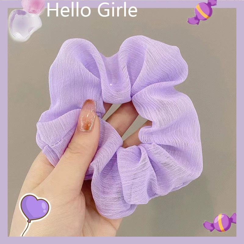 Резинка для волос (фиолетовая) от Purple, корейский стиль, широкий цветовой диапазон, мягкий материал из нескольких тканей