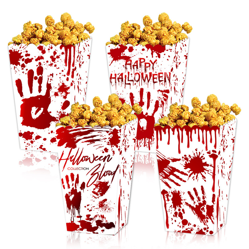 クロスボーダー Amazon ハロウィン装飾ポップコーン紙箱エンターテイメントパーティーヨーロッパとアメリカのスナック環境に優しいパーティー用品|undefined