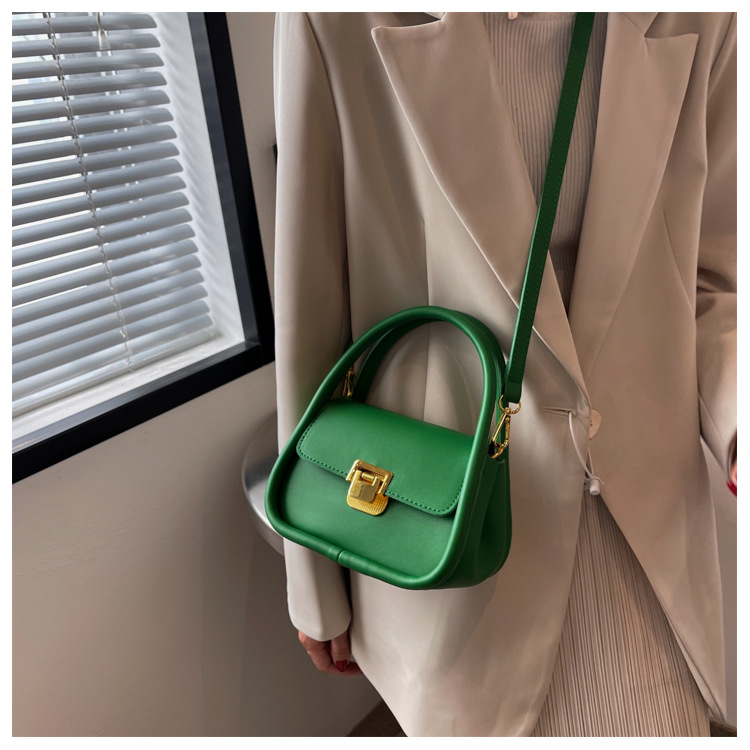 Spring Texture Bag Korean Color Contrast One Shoulder Messenger Bag Wholesale display picture 1