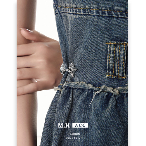 Star sash female wholesale metal cool breeze hip-hop punk waist tie simple versatile trendy cool waist accessory new style