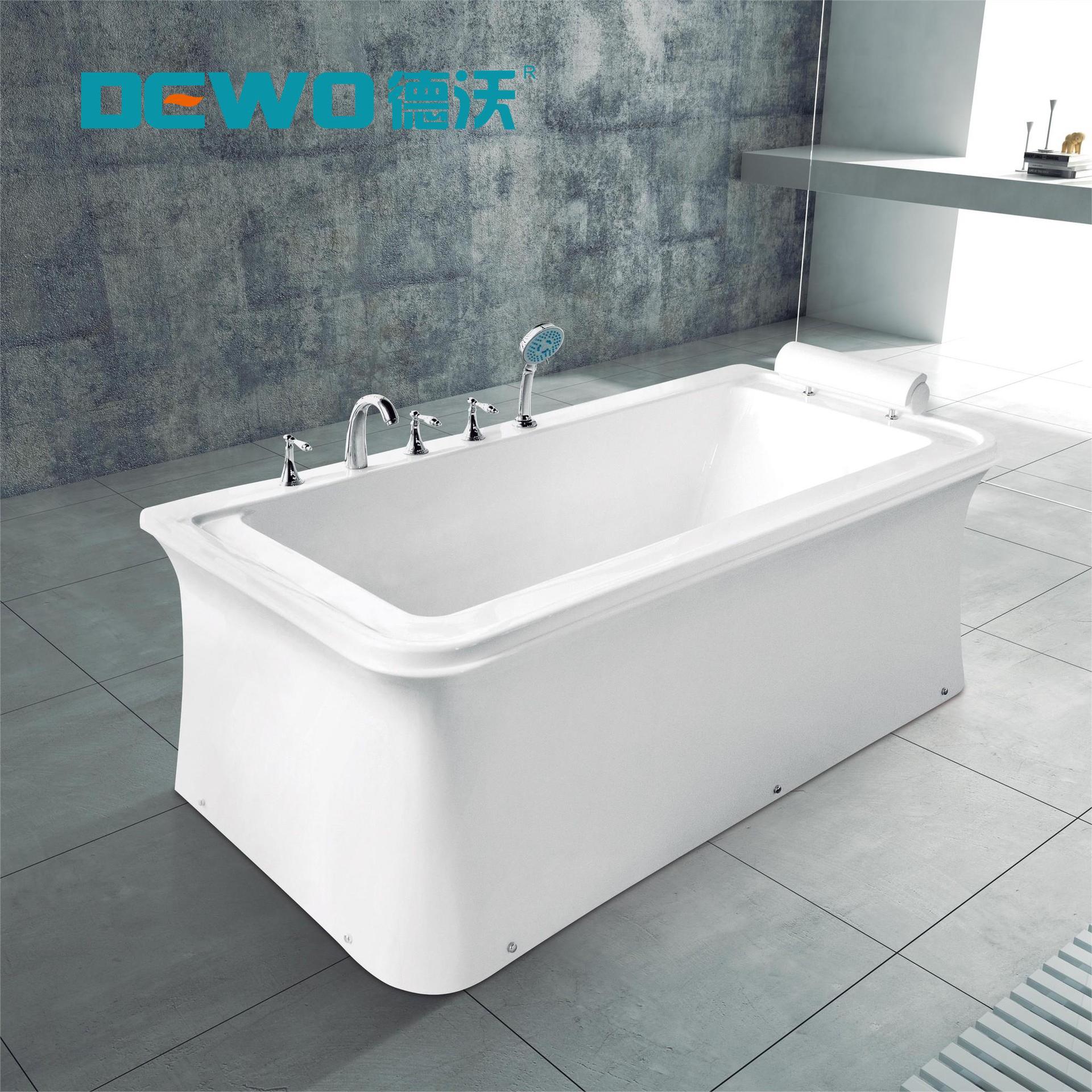 Devo bathroom factory direct home villa acrylic high quality simple single bathtub