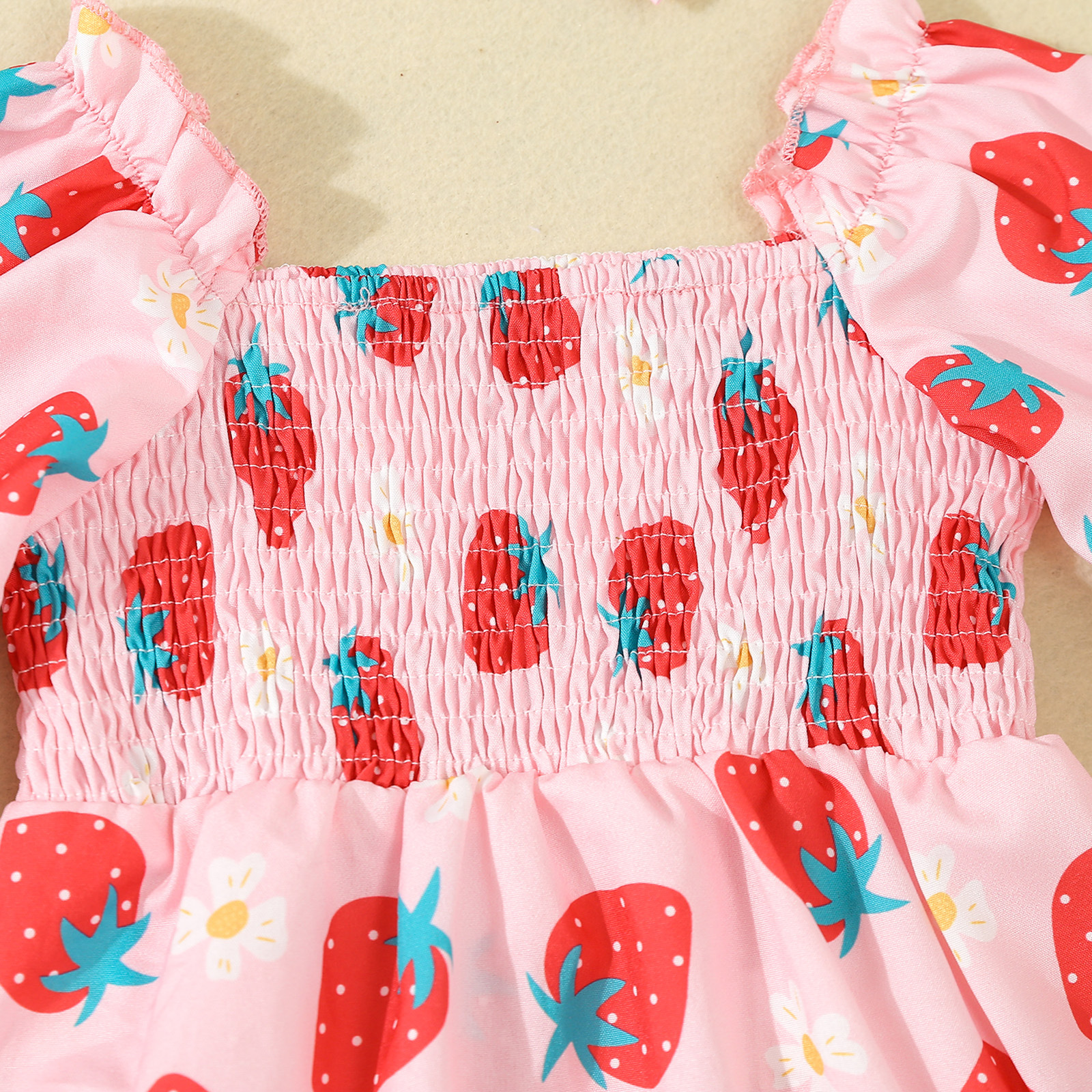 Baby romper kjole med hårbånd til piger forår og efterår_voghion.com