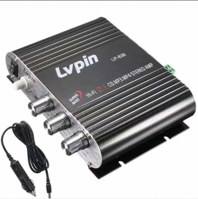 [Suministro] ONK Caiyun LVPIN amplificador LP-838 amplificador de coche de 2,1 canales de ordenador en casa pequeño amplificador