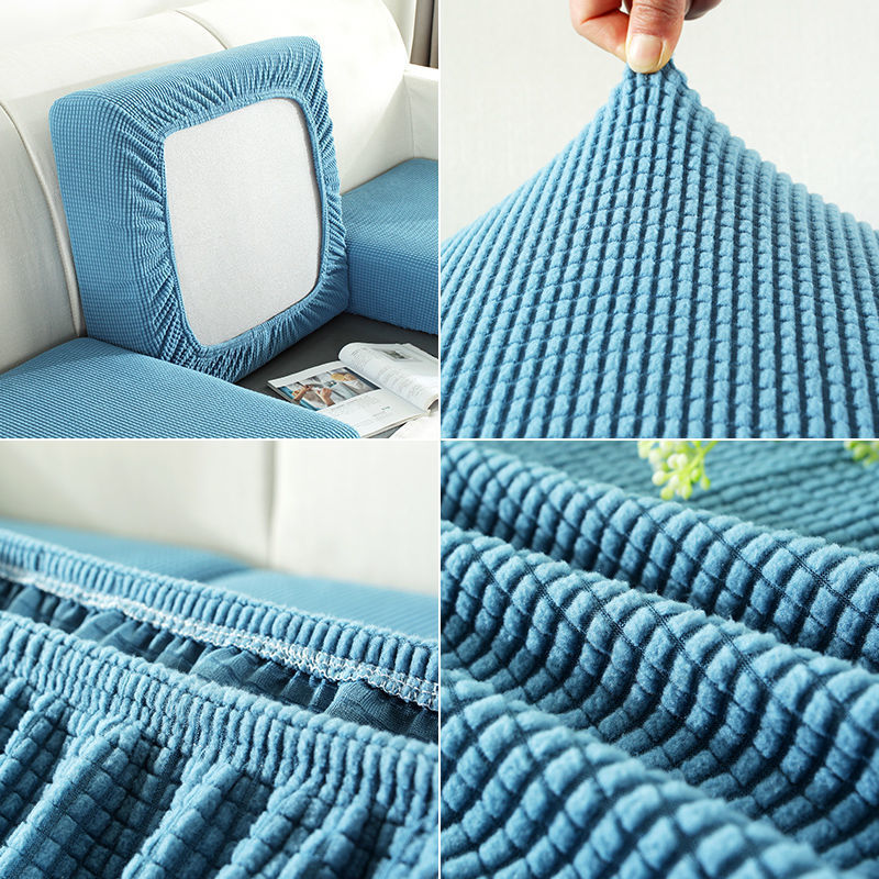 Cuatro estaciones elásticas engrosadas cubierta de sofá cubierta de cojín cubierta de sofá combinado universal para una sola persona