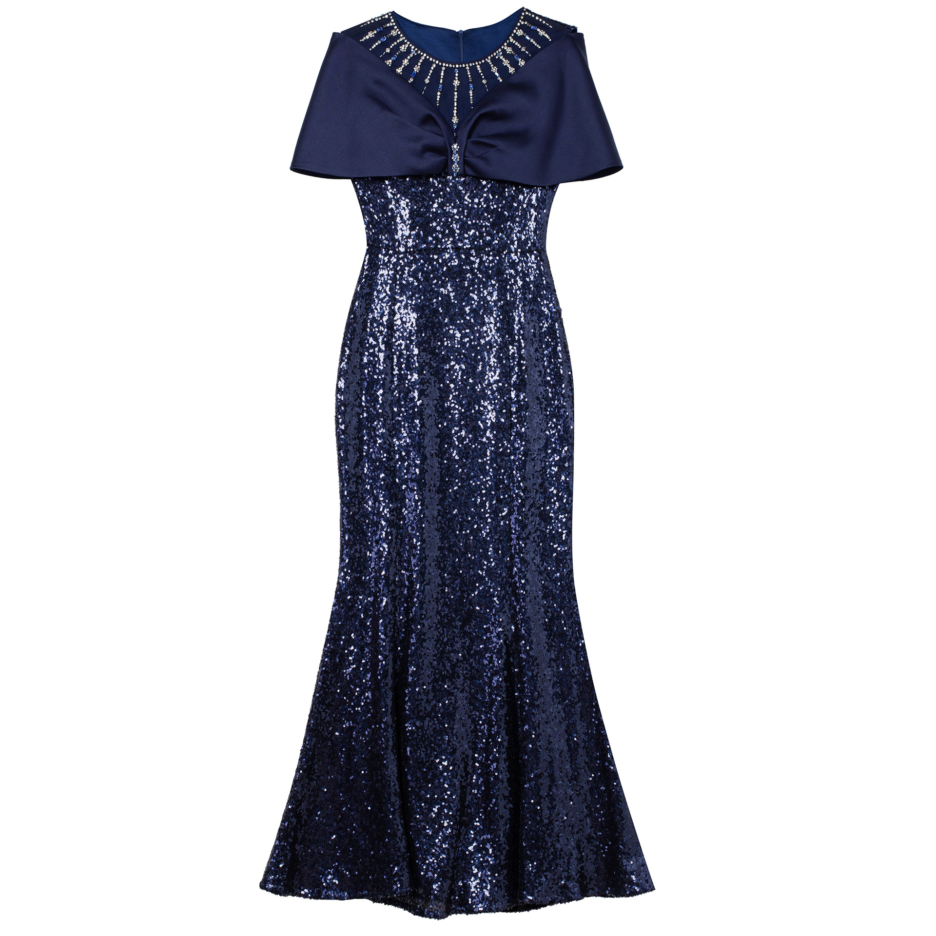 GraceChic Zhili Plus Size Festliches Sommerkleid für Damen 2025 – Neues, schweres, perlenbesetztes, langes, leichtes Abendkleid mit Strasssteinen_voghion.com
