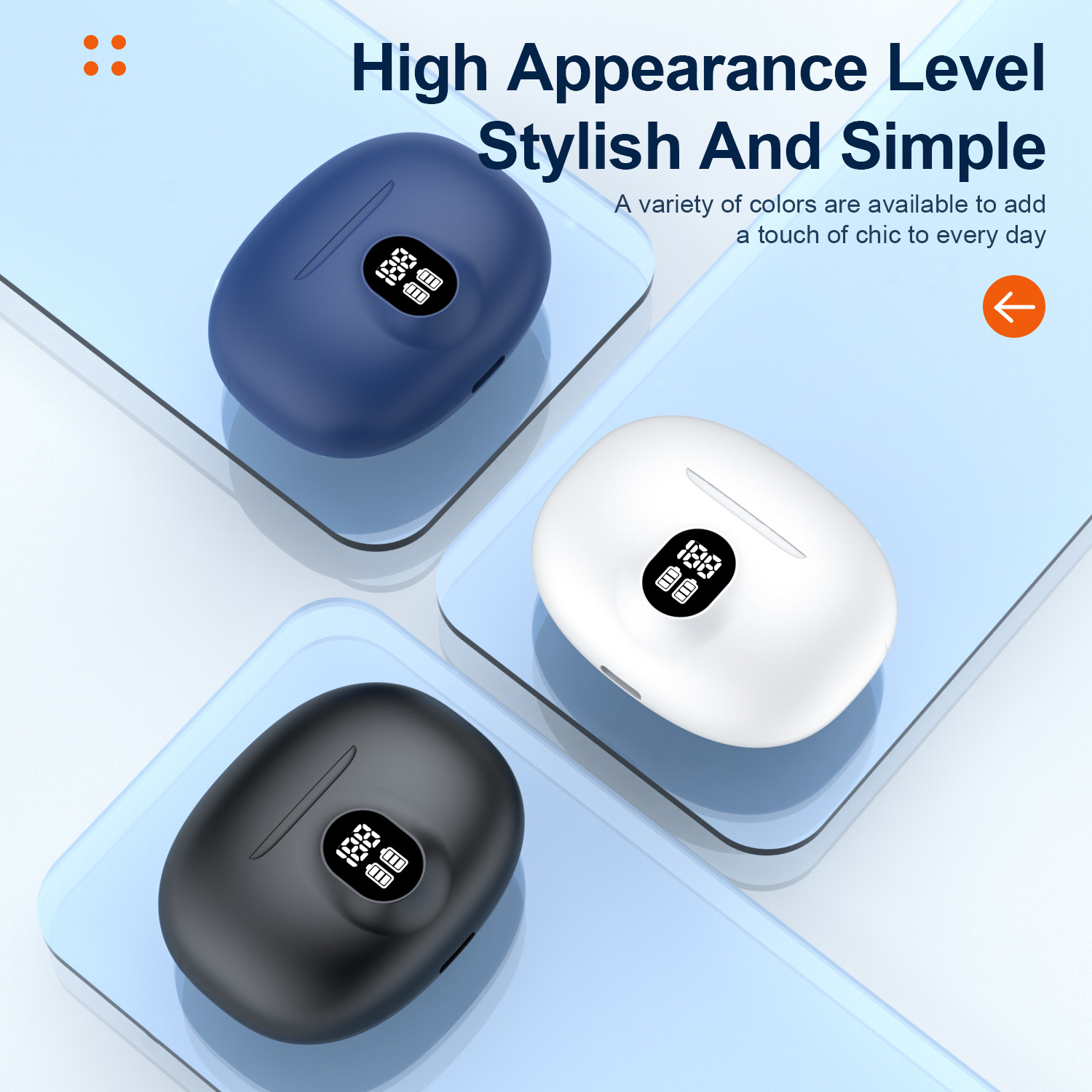 Private model new F04 noise cancelling Bluetooth earphones, sports waterproof true stereo TWS wireless earphones ANC_voghion.com