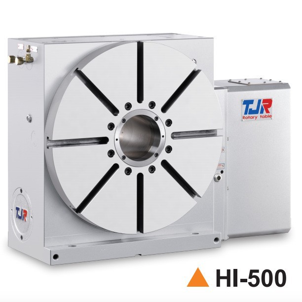 原装台湾潭佳HI255-500数控齿式油刹转台固定角度分度盘高精度