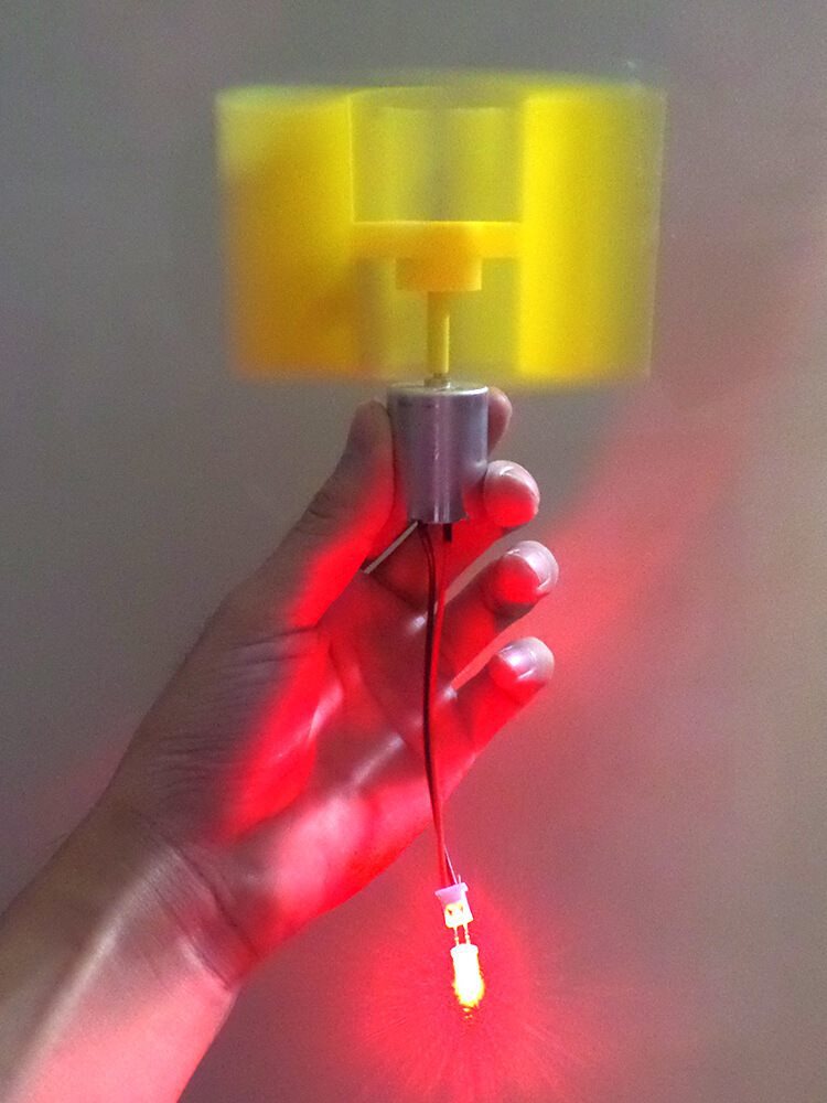 垂直式轴微型风力发电机直流小型风叶家用DIY制作物理发电原理