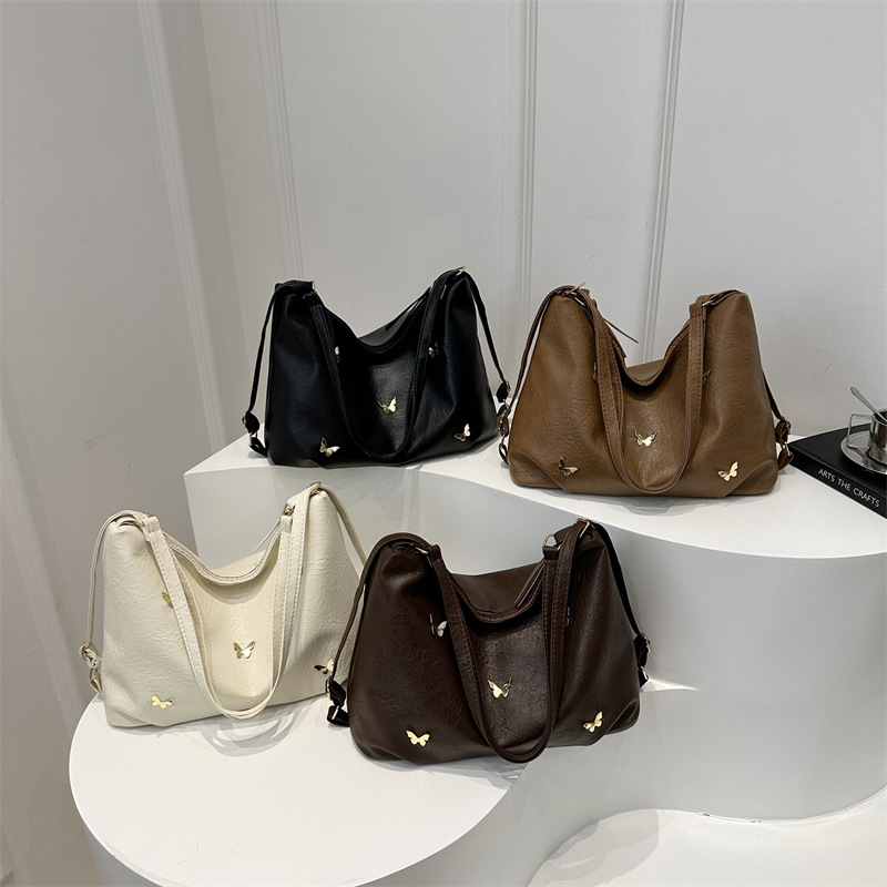 Nicho de diseño sensación de bolso de gran capacidad para mujeres 2024 nuevo otoño invierno retro hombro mochila de hombro