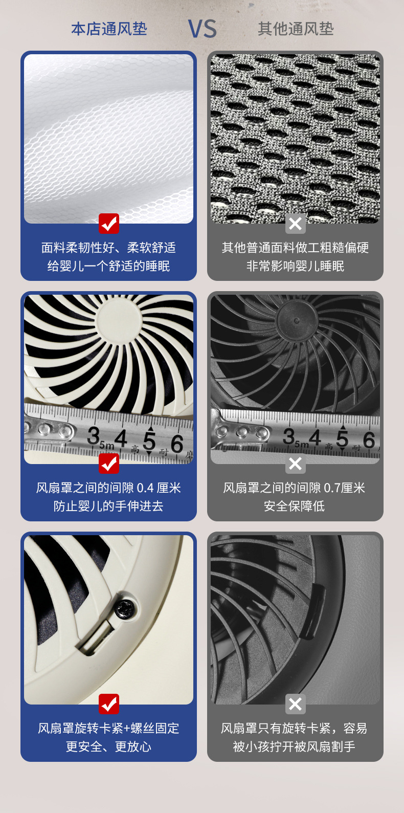 Security Seat Ventilated Mat, Car Universal Kidsren's Cooling Mat, Car Trolley Ventilated Ice Mat, Cross-Border Seat Cushion