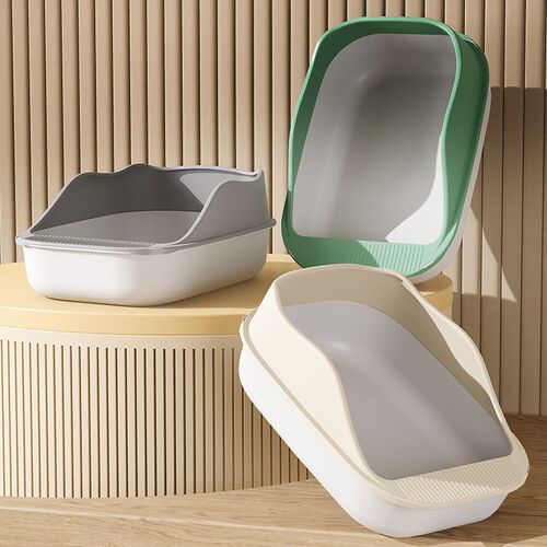 Super Large Full and Semi-Closed Litter Box with Sand-Tight Design, Special Small Size for Kittens, Comprehensive Cat Supplies