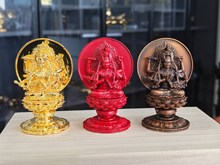 爱染明王镀8厘米佛像镀金做旧红做旧古色寺庙家居佛堂家用