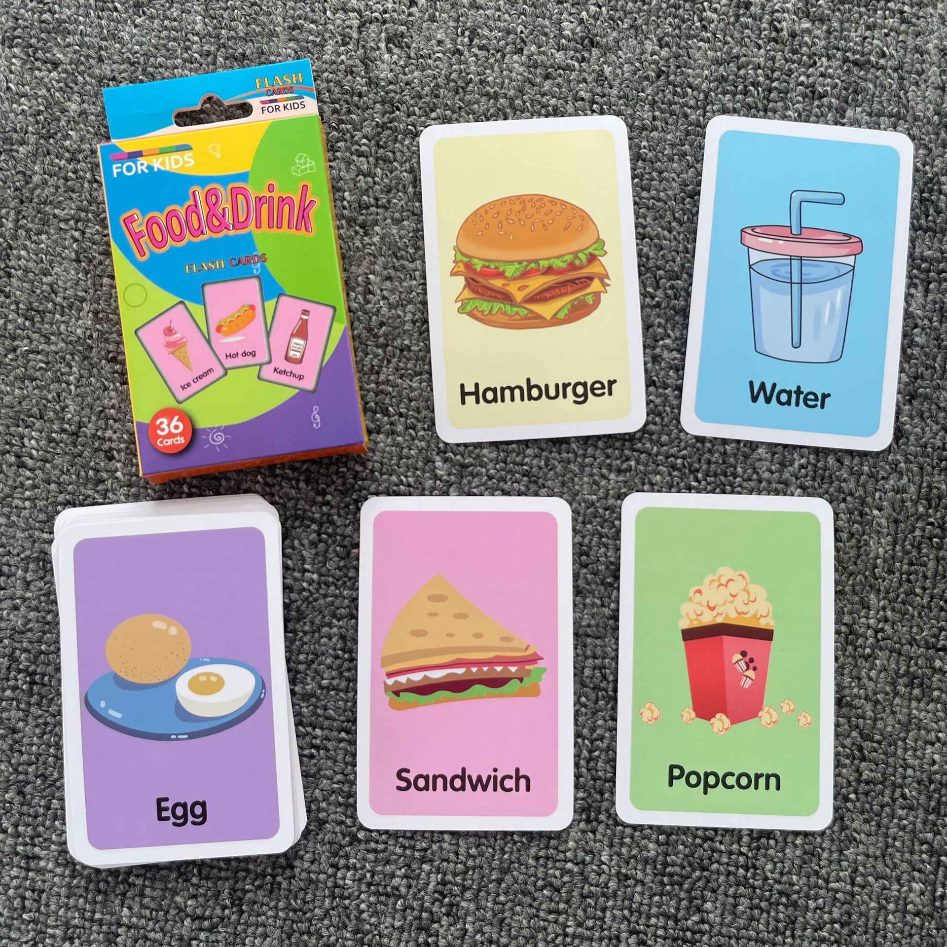 Zhengke Industry and Trade Flash Card English Word Card FlashCards Early Education Enlightenment Kindergarten Training School Teaching Aids