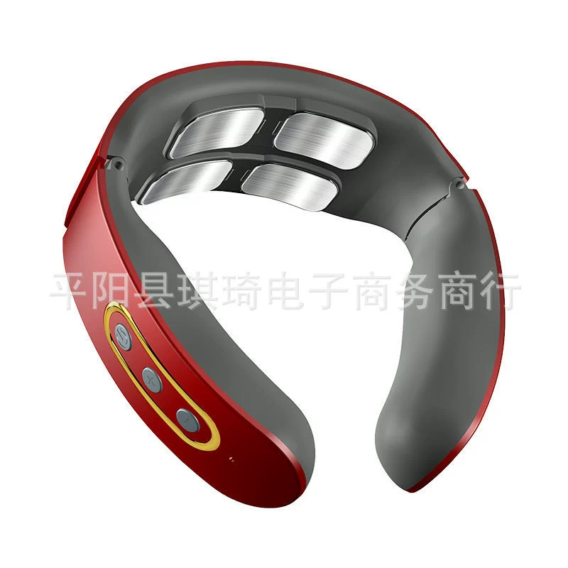 Electromagnetic Neck Massager, Universal, ABS, Neck Protection, Rechargeable & Multi‑head Options