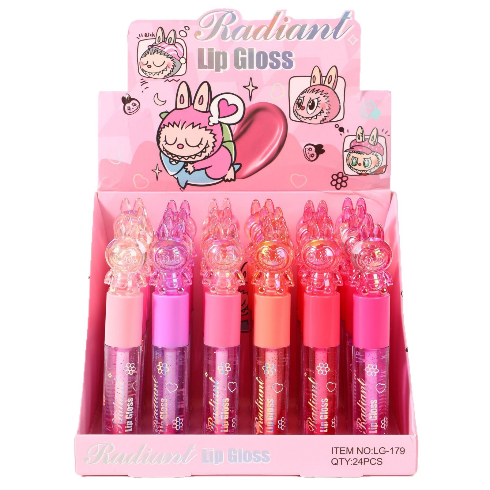 Comercio exterior transfronterizo especial para dibujos animados agua brillo labial natural humectante espejo brillo labial de vidrio image 6