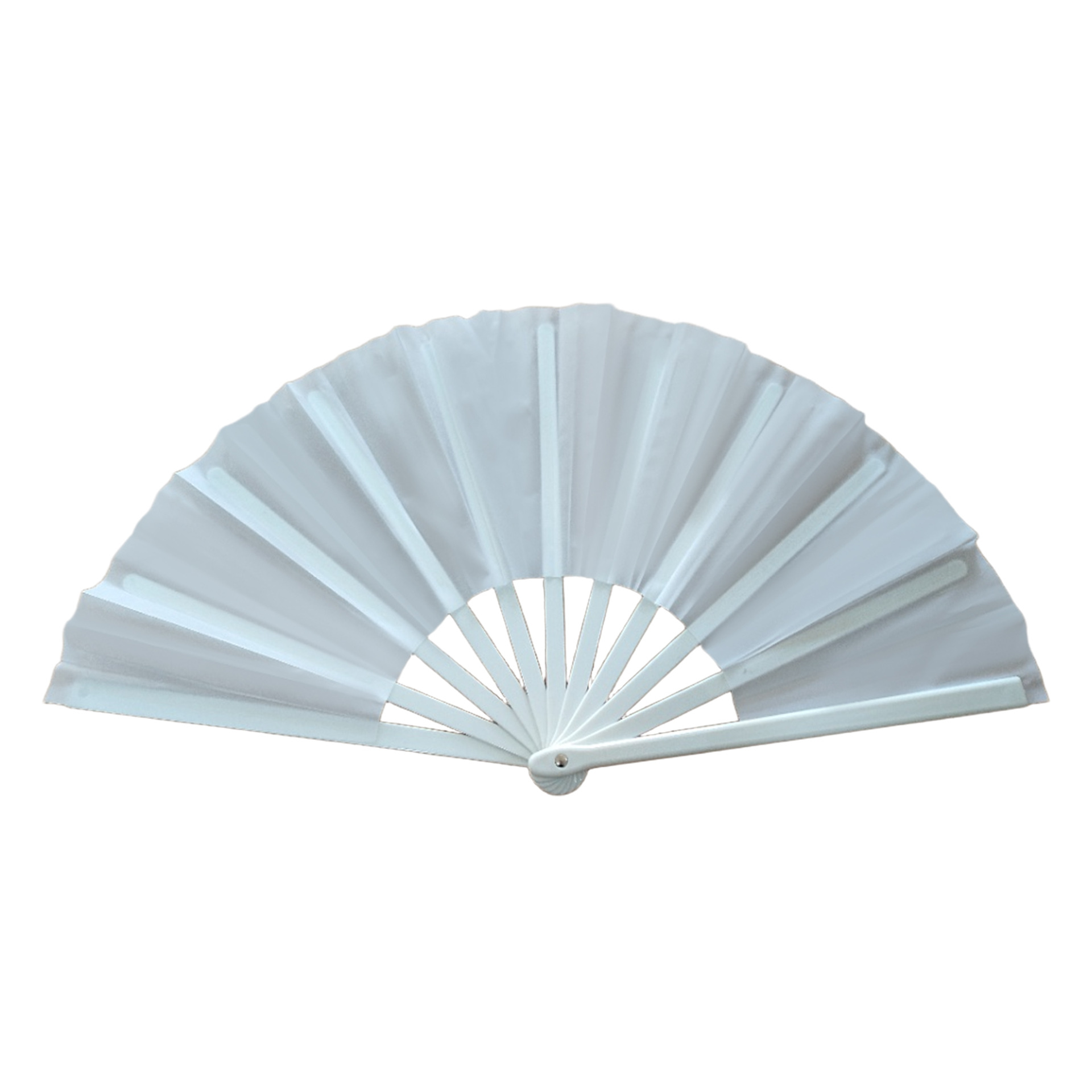 Abanico Plegable de Kung Fu de 33 cm de Plástico para Danza y Artes Marciales