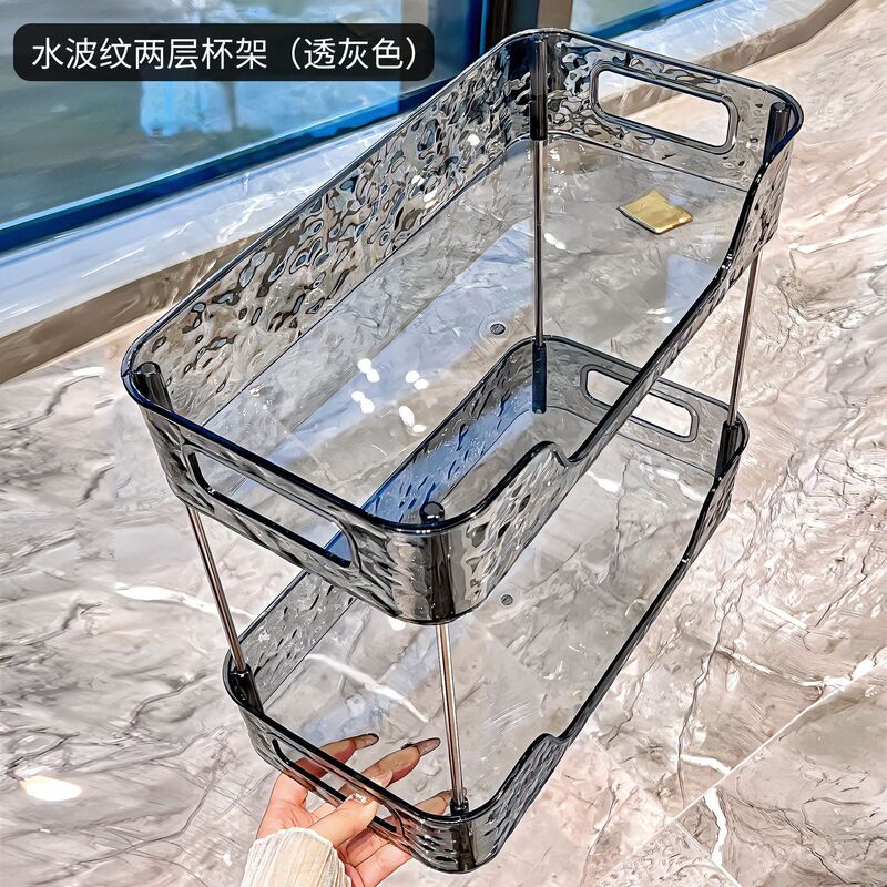 アクリル化粧品収納ボックス香水とスキンケア製品透明収納ラックホームバスルームドレッシングテーブル整理ボックス|undefined