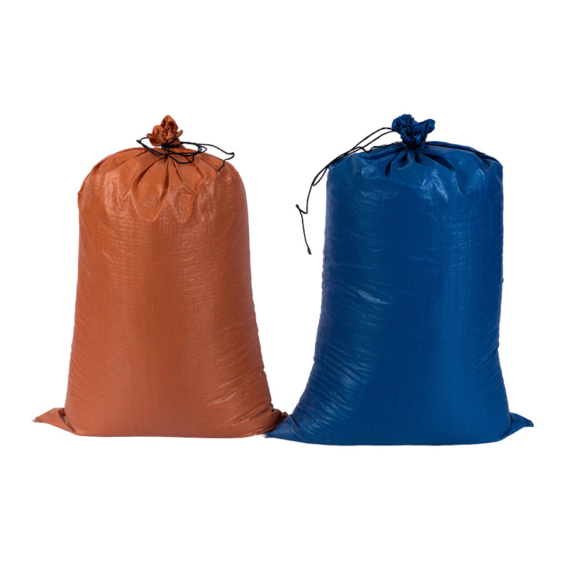 Bolsa tejida al por mayor bolsa de piel de serpiente bolsillo movimiento cordón embalaje decoración construcción residuos limpieza arena bolsa de cáñamo