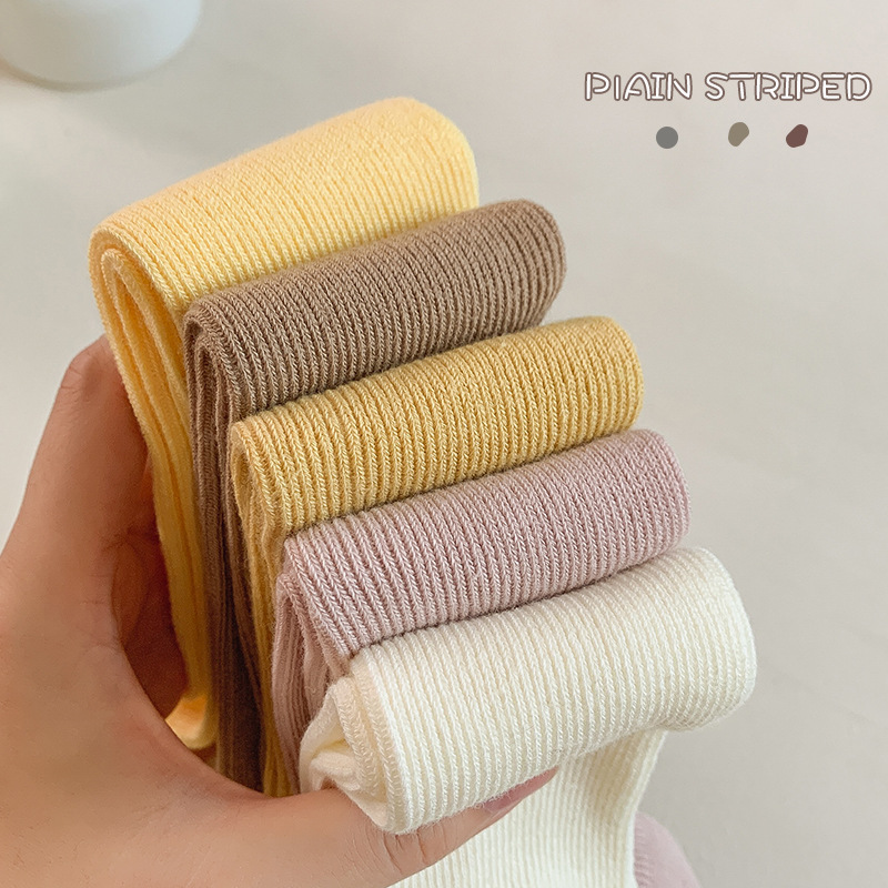 2024 primavera y otoño nuevas polainas para niñas bebé a pantimedias para niños transpirables medias de una pieza coreanas