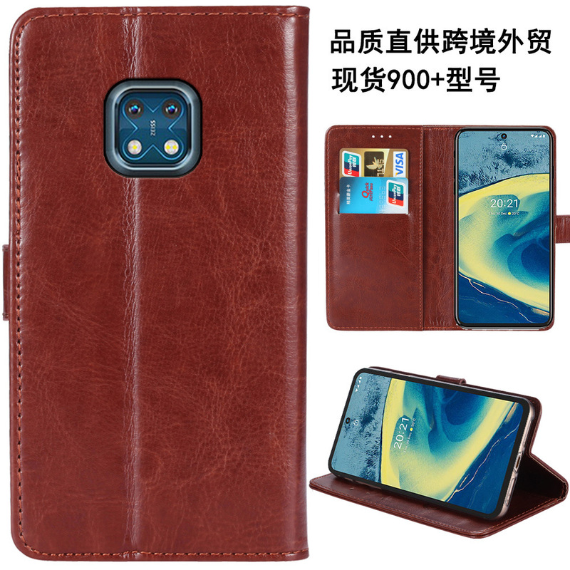 New for Nokia Nokia XR20 Card Holder Wallet Phone Case Business Flip Cover Protective Cover