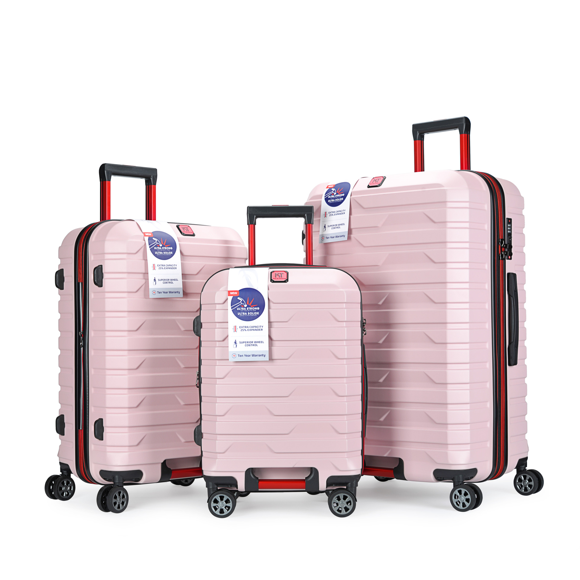 Equipaje con cremallera a prueba de explosiones de stock del fabricante, maleta trolley de expansión telescópica de tres piezas, maleta de embarque de 20 pulgadas