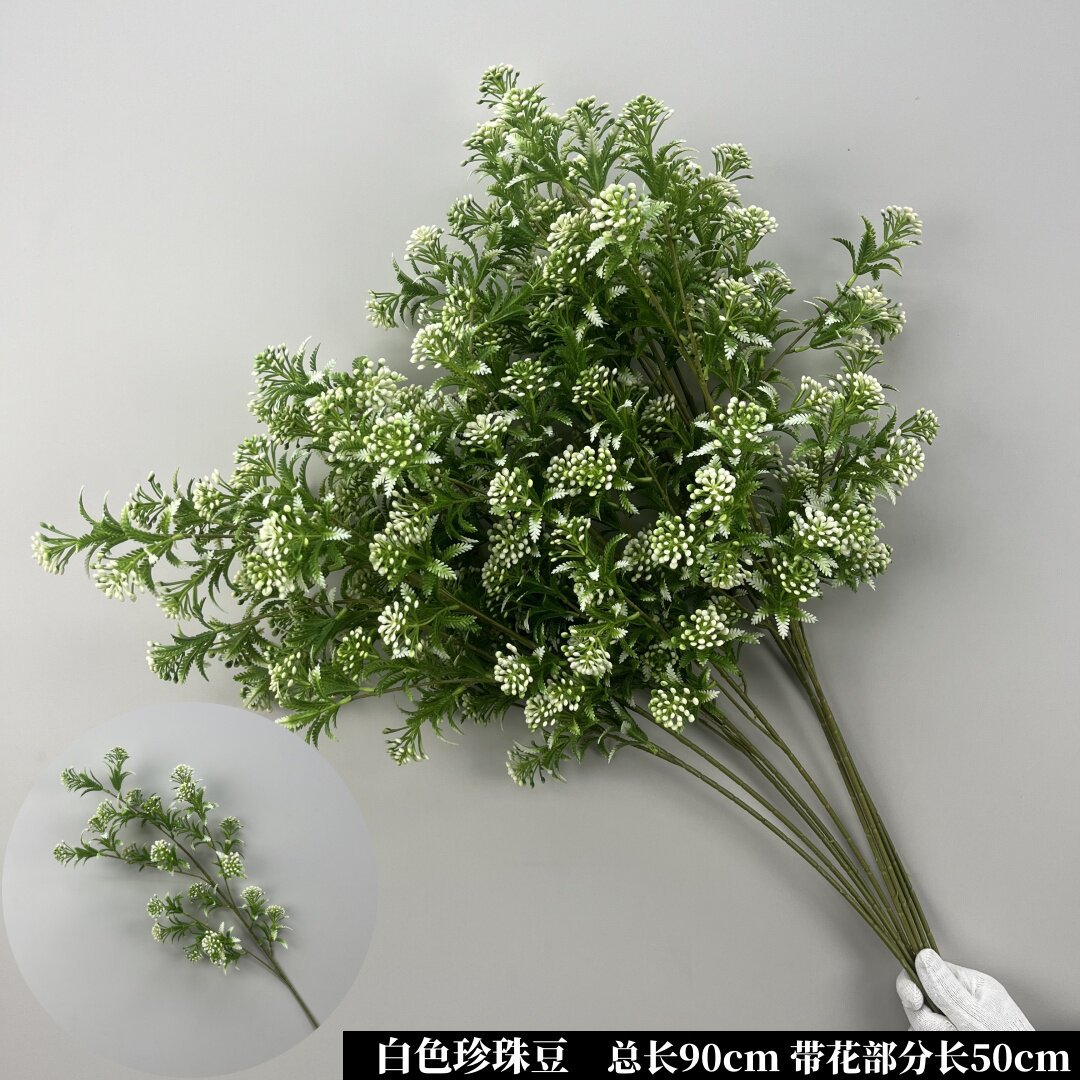 Nueva boda simulación de flores verdes flores de techo flores de boda flores de diseño de flores falsas flores de hojas verdes