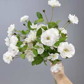 爆款小雏菊仿真花束荷兰菊婚庆家居摄影装饰道具摆件田园野花