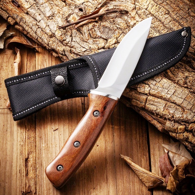 户外露营刀具锋利烧烤刀求生直刀防身刀便携小刀锋利多功能水果刀