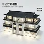 定制展示带灯建筑模型
