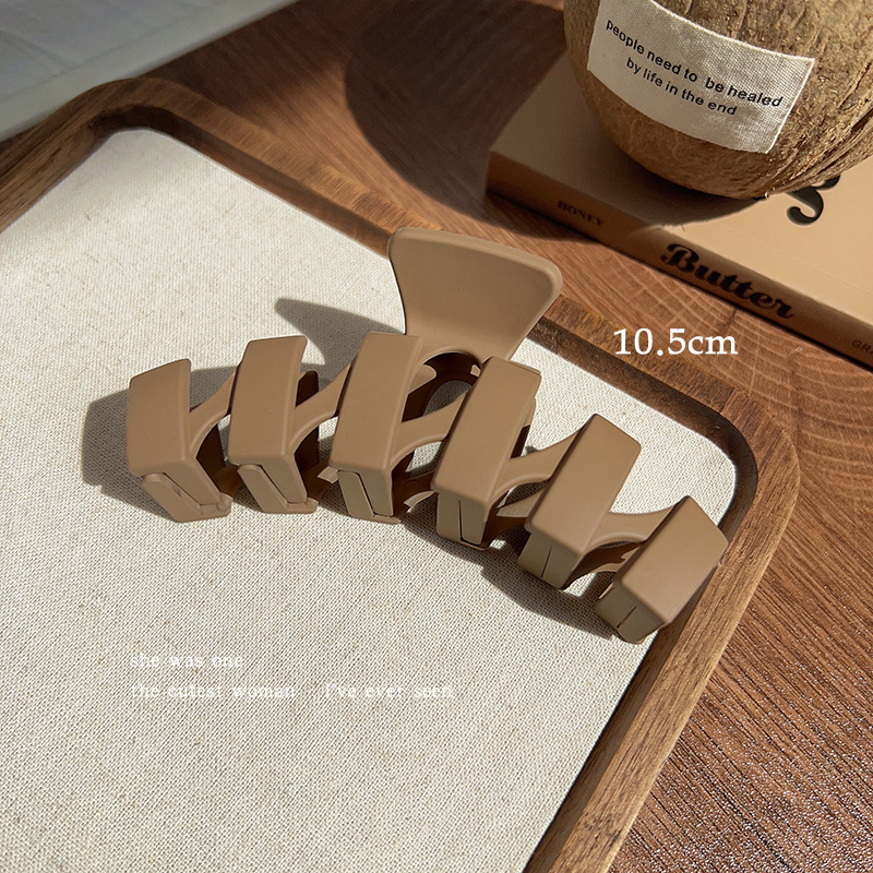 Clip de agarre de verano de gran tamaño, horquilla para el cabello en la parte posterior de la cabeza, gran cantidad de cabello femenino, tocado de clip de tiburón 2024 nueva horquilla