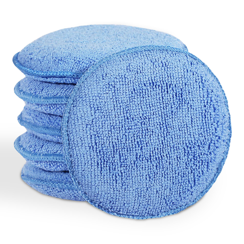 Car Round Waxing Cake Car Wash Waxing Sponge Block Crystal-Plated Sponge Polishing Sponge Car Wash Car Wash Tools and Supplies