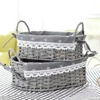 Set of oval gray